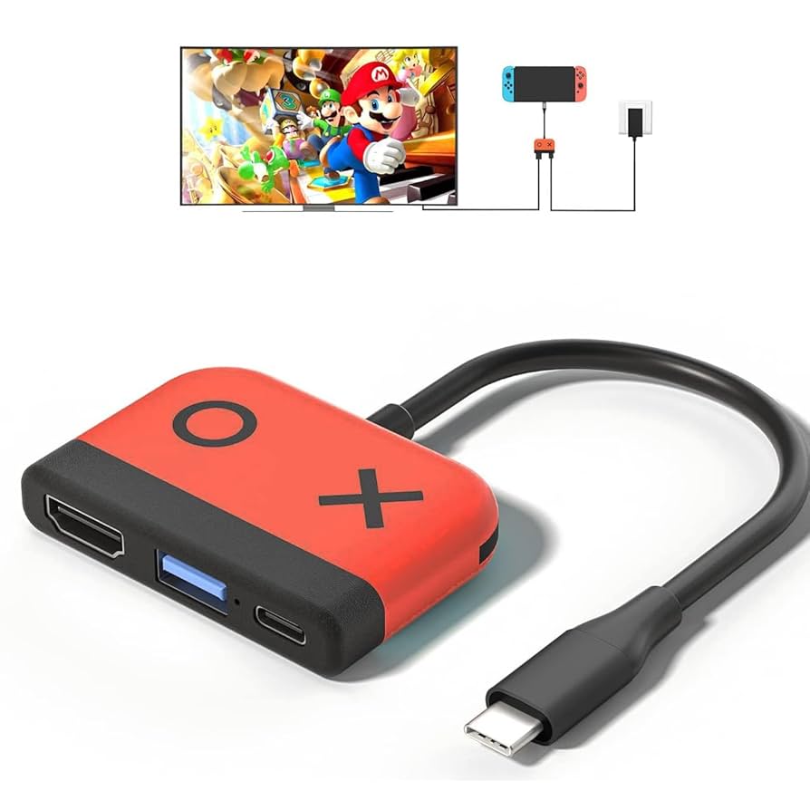 Switch本体と充電器とテレビに接続するやつ付 Amazon.co.jp: 「実機確認済み」新型 Switch ドック 直接にTV